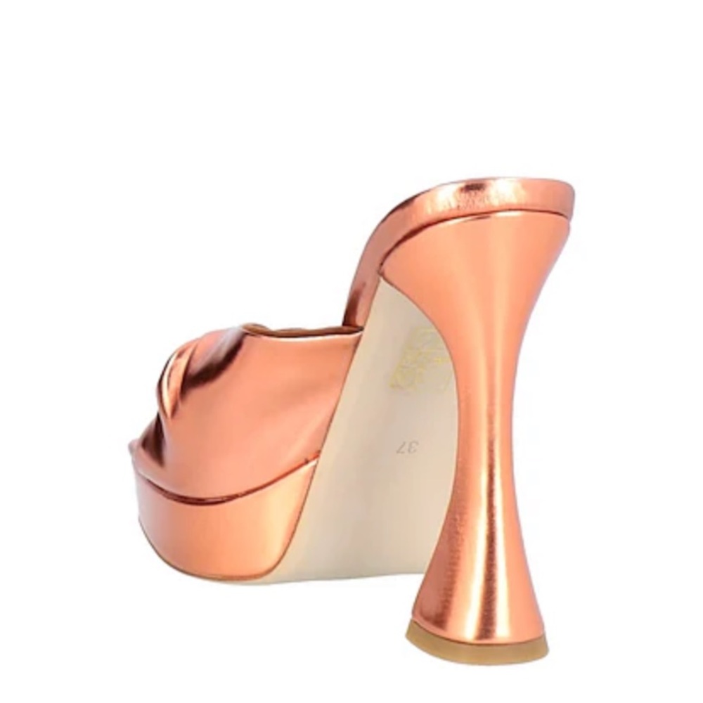 New Jeffrey Campbell Hollyweird in Rose Gold Natural Suede Size 8.5 - Picture 4 of 15